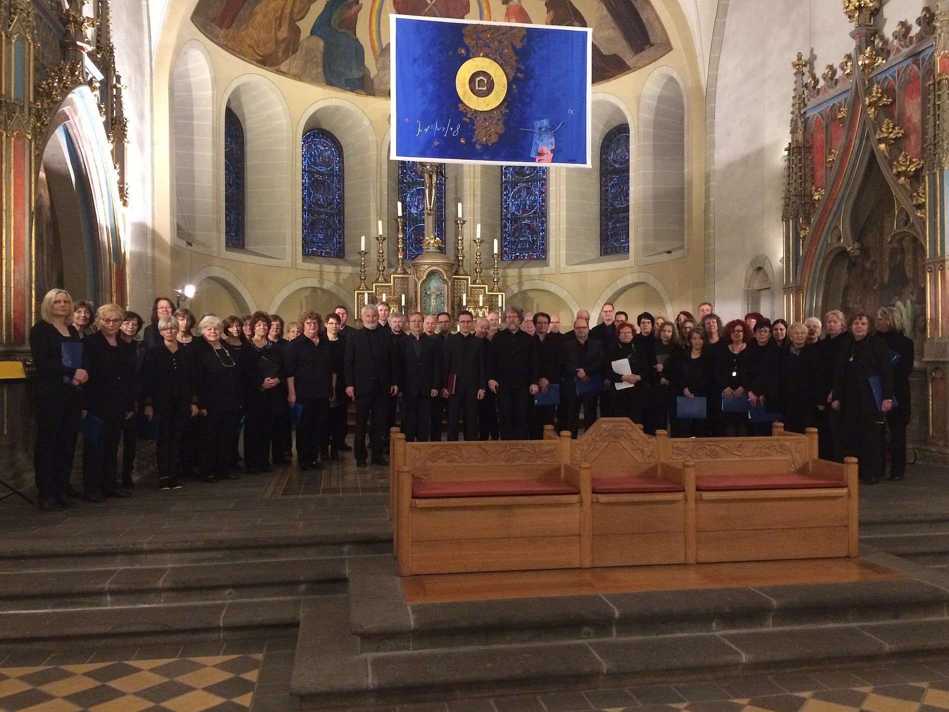 Der Barbarachor nach dem Evensong in der Kastorkirche