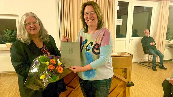 Gratulation an Frau Ute Wagner für 50 Jahre Kirchenchor-Mitgliedschaft